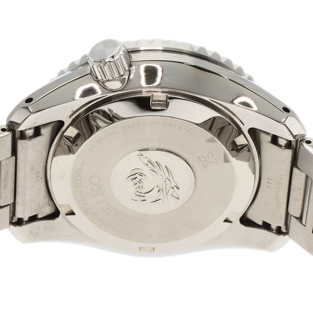 SEIKO Watches Mechanical Automatic SBEJ011 Stainless Steel , Stainless Steel Silver Prospex black dial mens Used Authentic