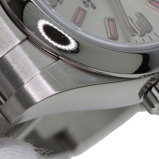 ROLEX Watches Mechanical Automatic 176200 Stainless Steel , Stainless Steel Silver Oyster Perpetual 26 Silver dial Women Used Authentic