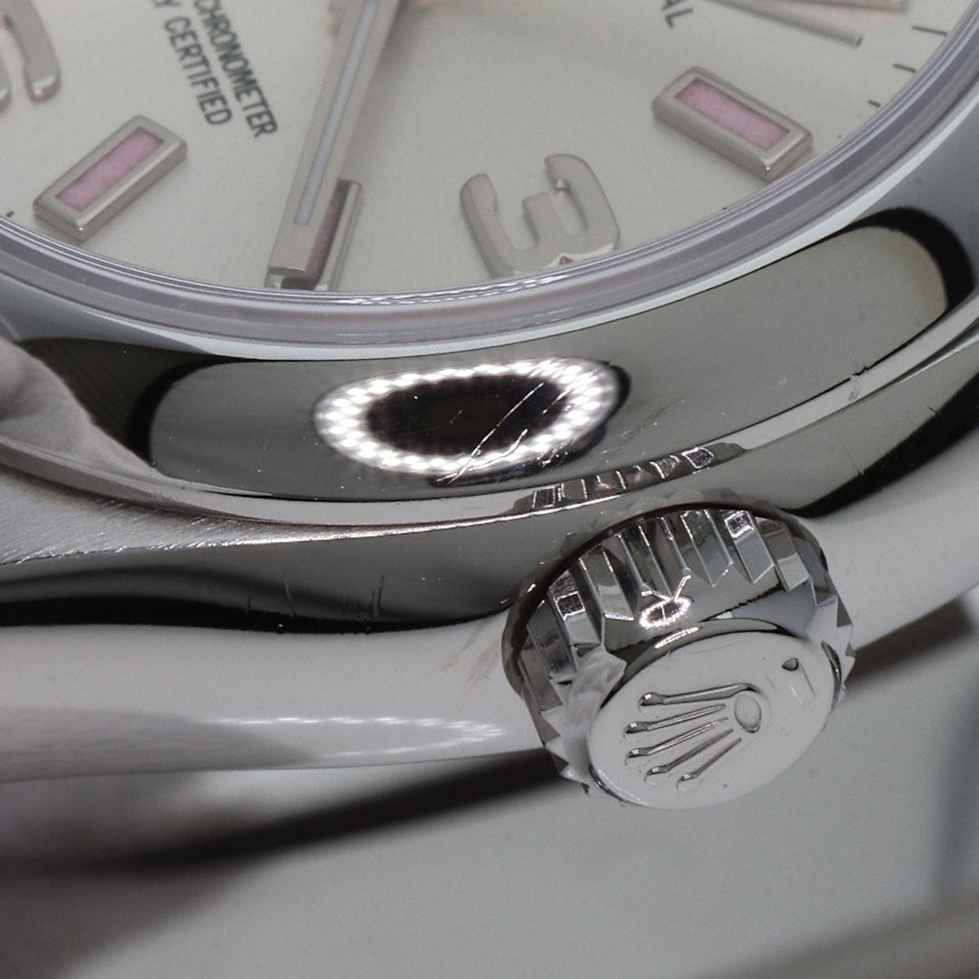 ROLEX Watches Mechanical Automatic 176200 Stainless Steel , Stainless Steel Silver Oyster Perpetual 26 Silver dial Women Used Authentic