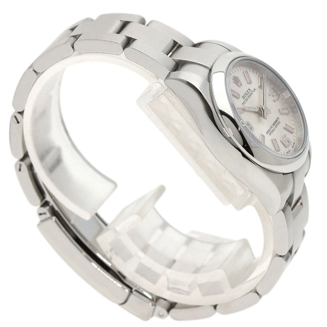 ROLEX Watches Mechanical Automatic 176200 Stainless Steel , Stainless Steel Silver Oyster Perpetual 26 Silver dial Women Used Authentic