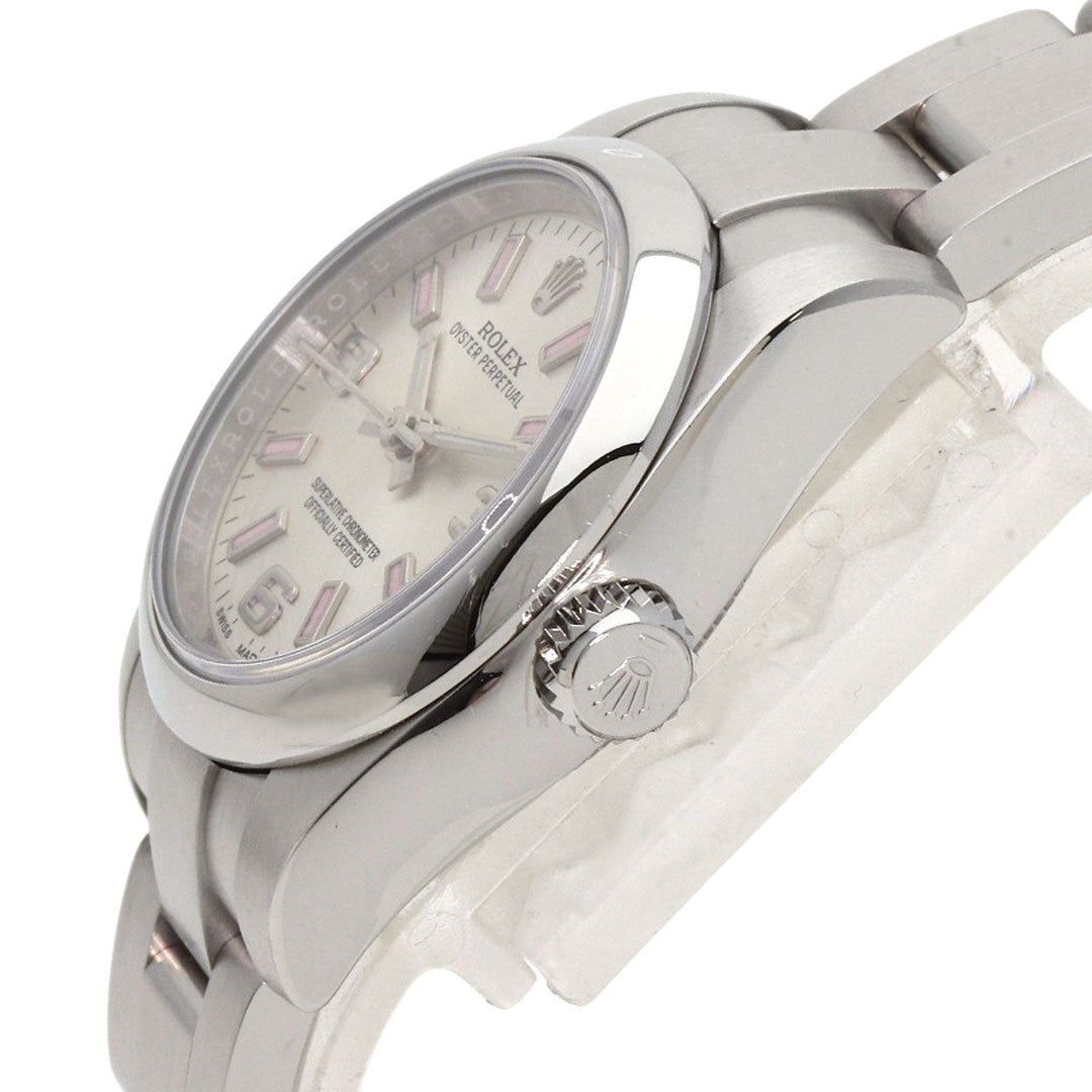 ROLEX Watches Mechanical Automatic 176200 Stainless Steel , Stainless Steel Silver Oyster Perpetual 26 Silver dial Women Used Authentic