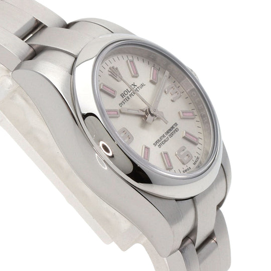 ROLEX Watches Mechanical Automatic 176200 Stainless Steel , Stainless Steel Silver Oyster Perpetual 26 Silver dial Women Used Authentic