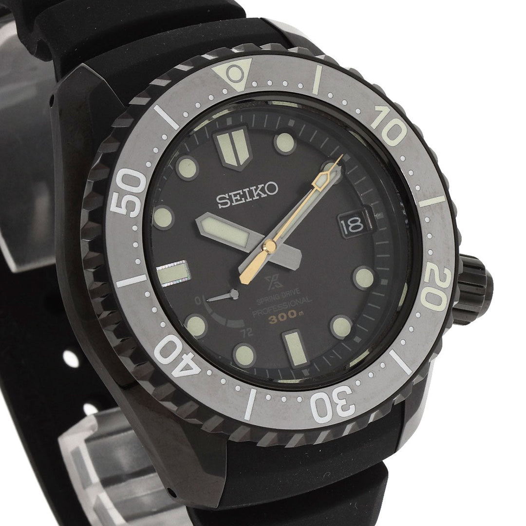 SEIKO Watches Spring drive SBDB037 5R65-0AS0 Titanium, Rubber black prospex LX line spring drive black dial mens Used Authentic