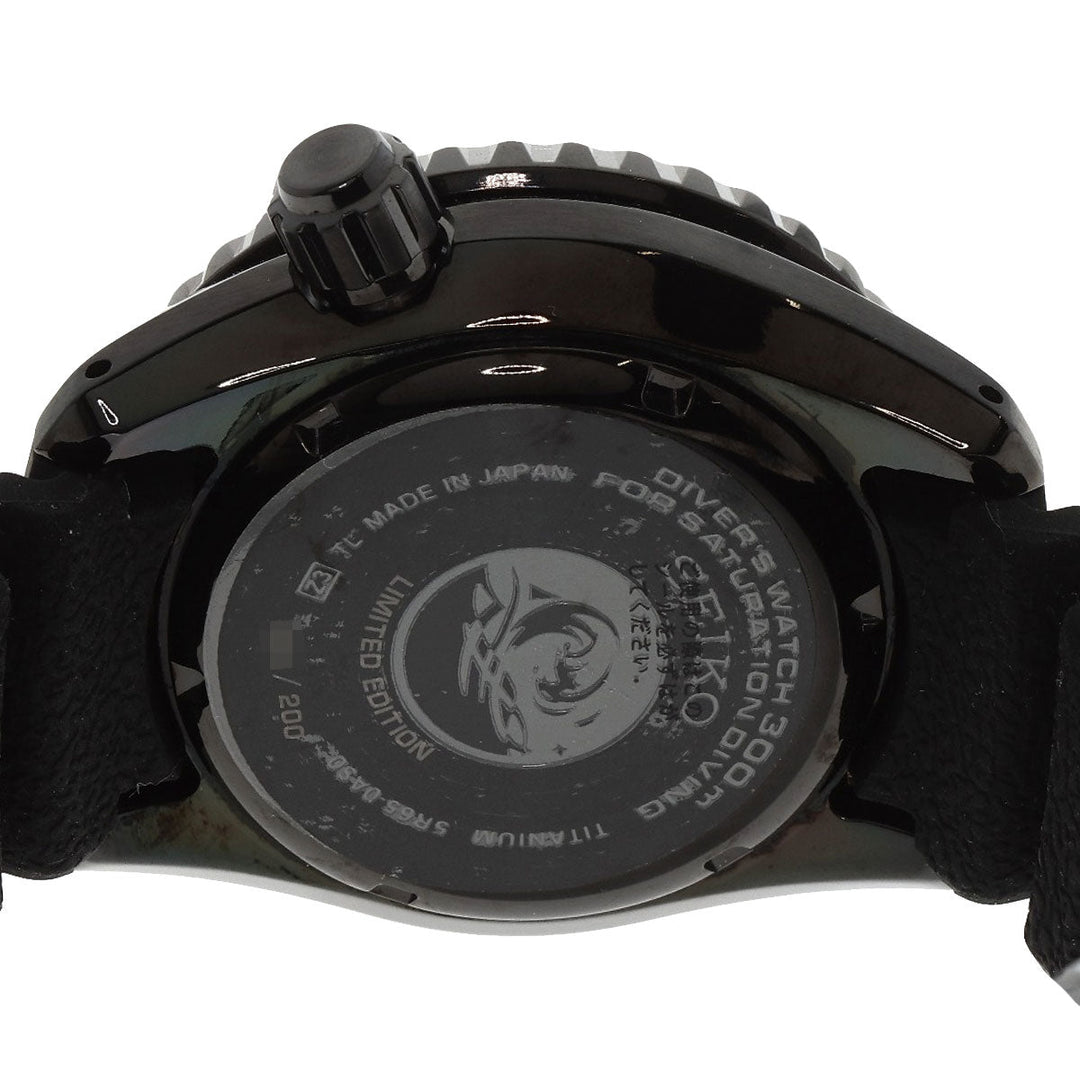 SEIKO Watches Spring drive SBDB037 5R65-0AS0 Titanium, Rubber black prospex LX line spring drive black dial mens Used Authentic