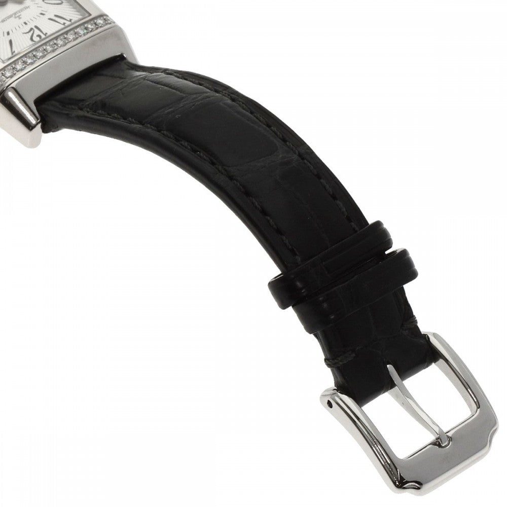 JAEGER-LECOULTRE Watches Quartz 265.8.47 Q2658430 Stainless Steel, Leather, Diamond Silver Reverso Lady Diamond Silver dial Women Used Authentic