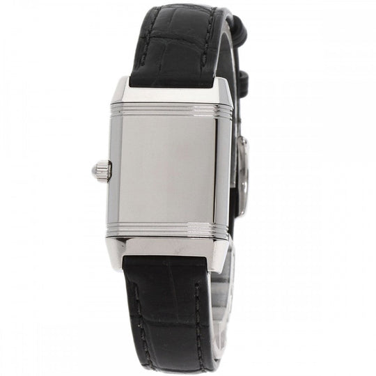 JAEGER-LECOULTRE Watches Quartz 265.8.47 Q2658430 Stainless Steel, Leather, Diamond Silver Reverso Lady Diamond Silver dial Women Used Authentic