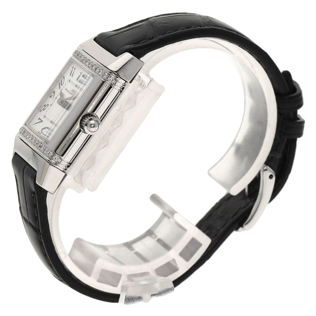 JAEGER-LECOULTRE Watches Quartz 265.8.47 Q2658430 Stainless Steel, Leather, Diamond Silver Reverso Lady Diamond Silver dial Women Used Authentic