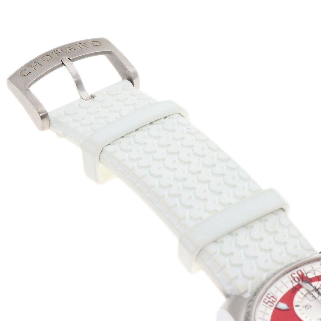 Chopard Watches Mechanical Automatic 8459 Stainless Steel, Rubber Silver Mille Miglia GT/XL Limited to 1000 pieces Red dial mens Used Authentic