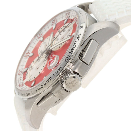 Chopard Watches Mechanical Automatic 8459 Stainless Steel, Rubber Silver Mille Miglia GT/XL Limited to 1000 pieces Red dial mens Used Authentic