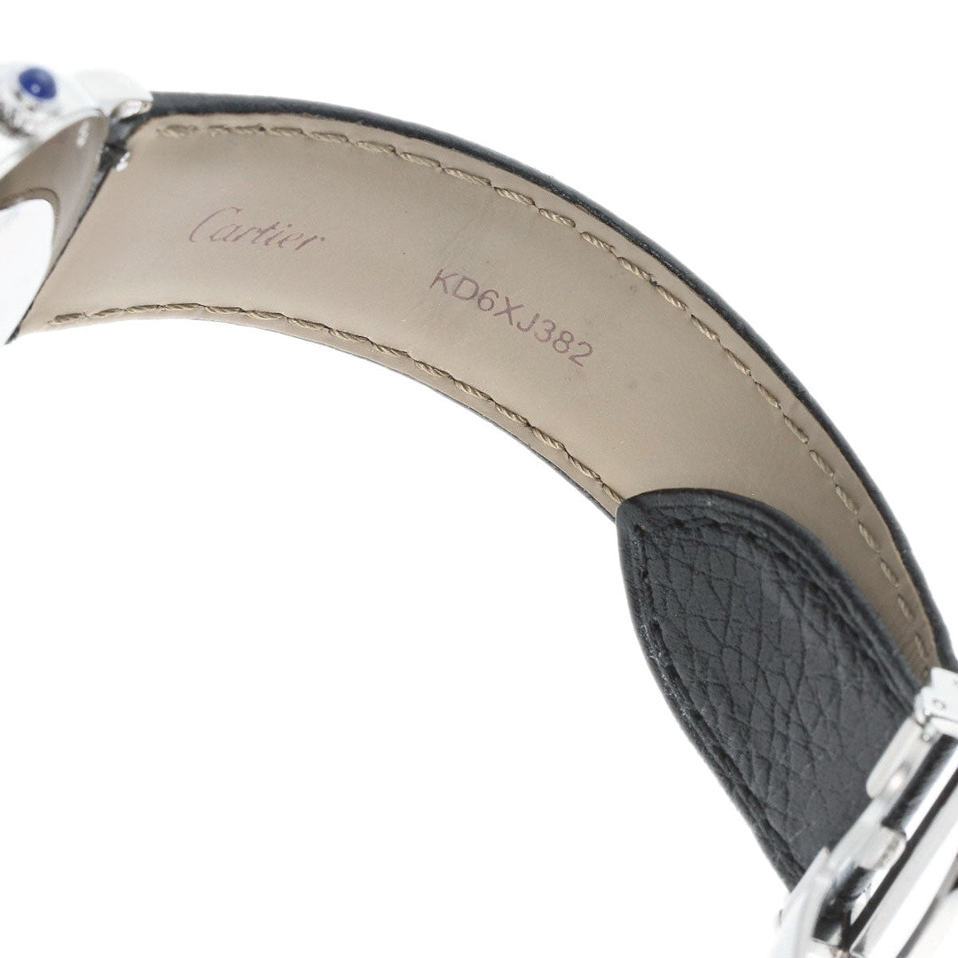 CARTIER Watches Mechanical Automatic WSRN0021 Stainless Steel, Leather Silver Ronde Solo 1.4" de Cartier Silver dial mens Used Authentic