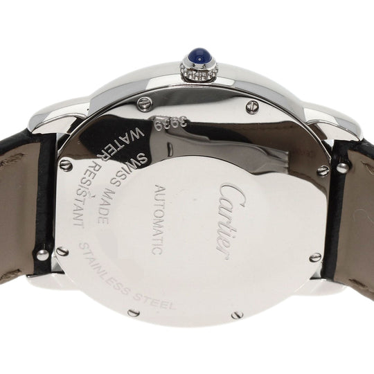 CARTIER Watches Mechanical Automatic WSRN0021 Stainless Steel, Leather Silver Ronde Solo 1.4" de Cartier Silver dial mens Used Authentic