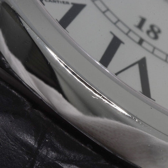 CARTIER Watches Mechanical Automatic W6701010 Stainless Steel, Leather Silver Ronde Solo de Cartier XL Silver dial mens Used Authentic
