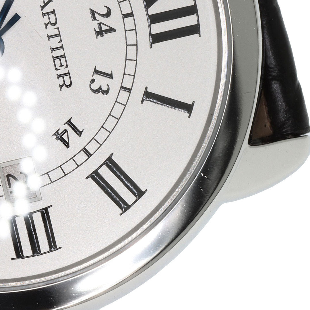 CARTIER Watches Mechanical Automatic W6701010 Stainless Steel, Leather Silver Ronde Solo de Cartier XL Silver dial mens Used Authentic