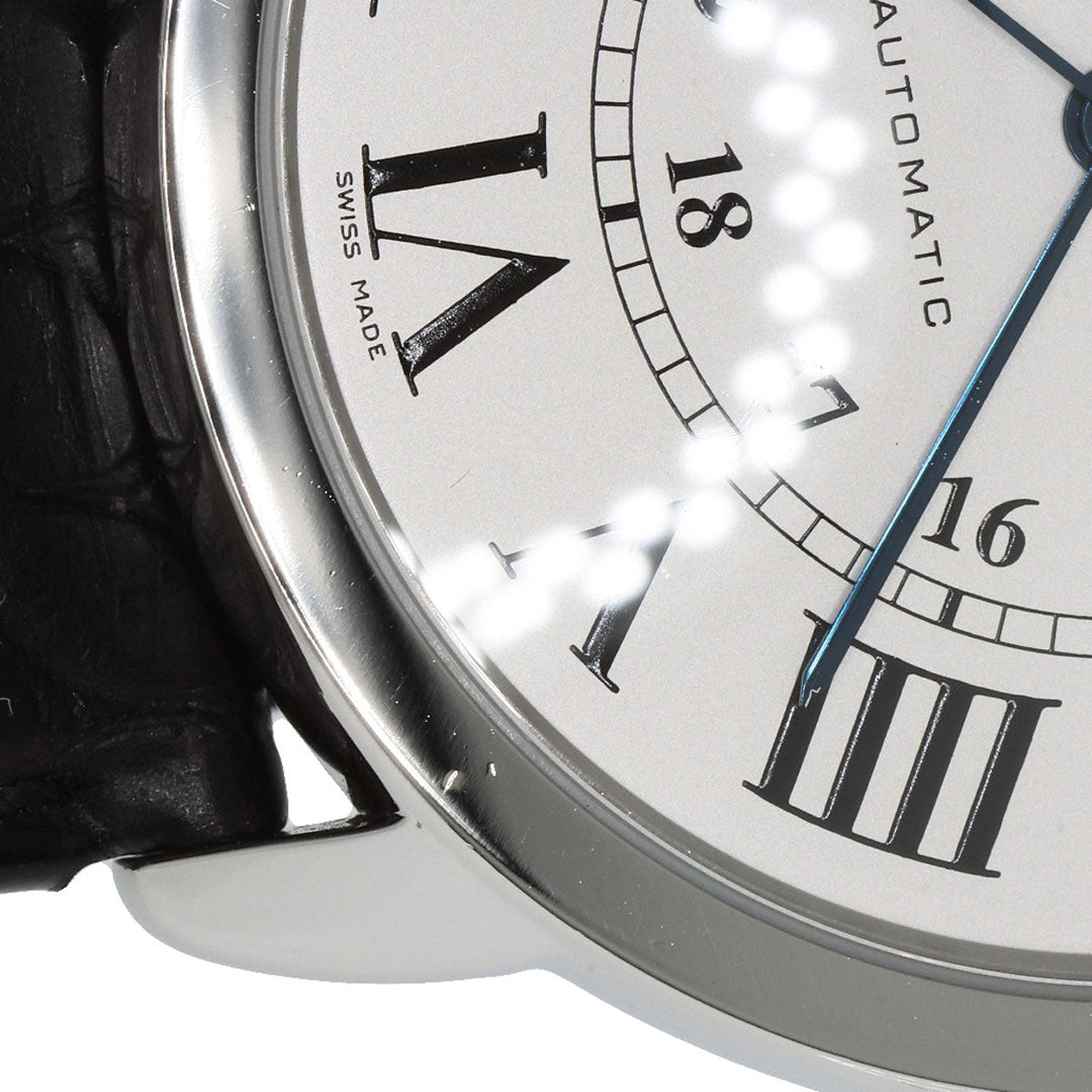 CARTIER Watches Mechanical Automatic W6701010 Stainless Steel, Leather Silver Ronde Solo de Cartier XL Silver dial mens Used Authentic