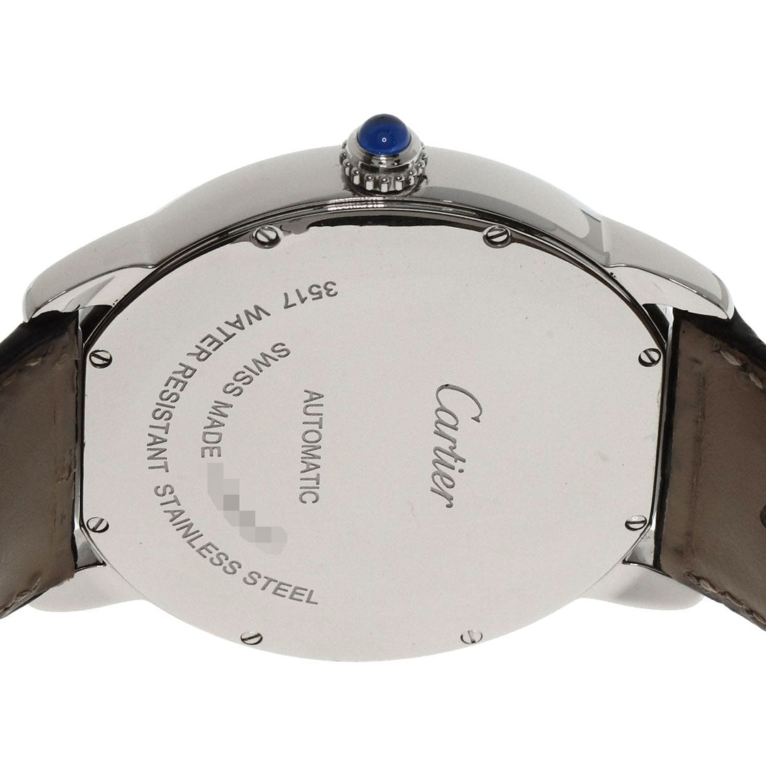 CARTIER Watches Mechanical Automatic W6701010 Stainless Steel, Leather Silver Ronde Solo de Cartier XL Silver dial mens Used Authentic