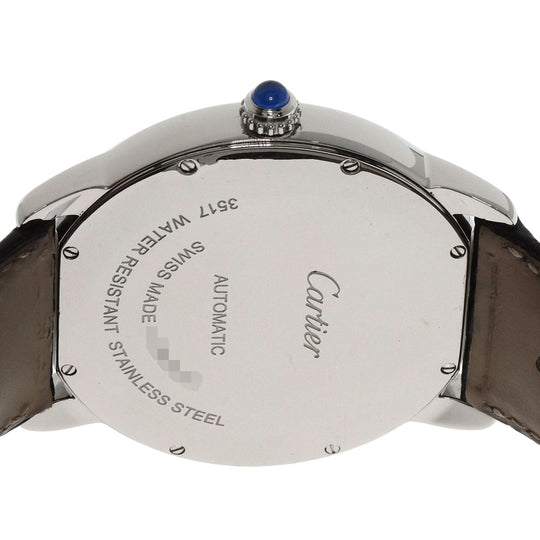 CARTIER Watches Mechanical Automatic W6701010 Stainless Steel, Leather Silver Ronde Solo de Cartier XL Silver dial mens Used Authentic
