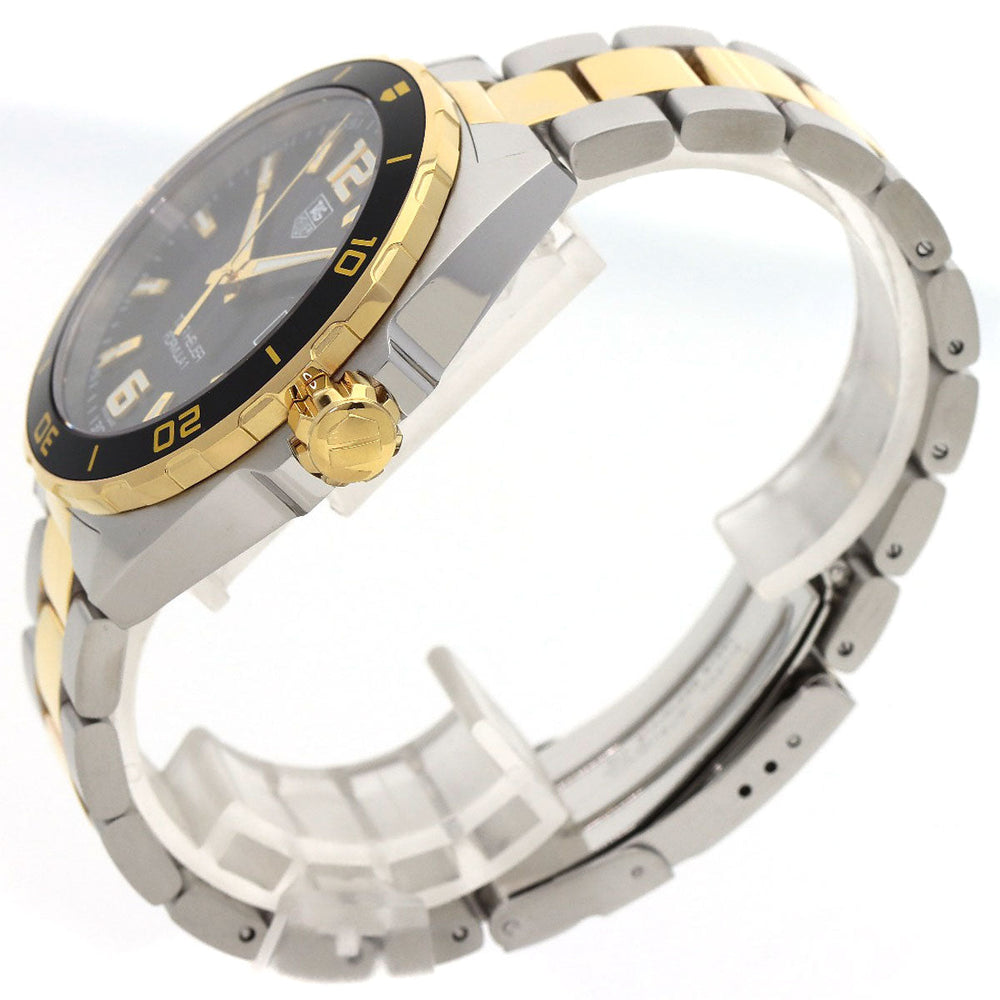 TAG HEUER Watches Quartz WAZ1121 Stainless Steel , SSxGP Silver TAG Heuer Formula 1 Date black dial mens Used Authentic