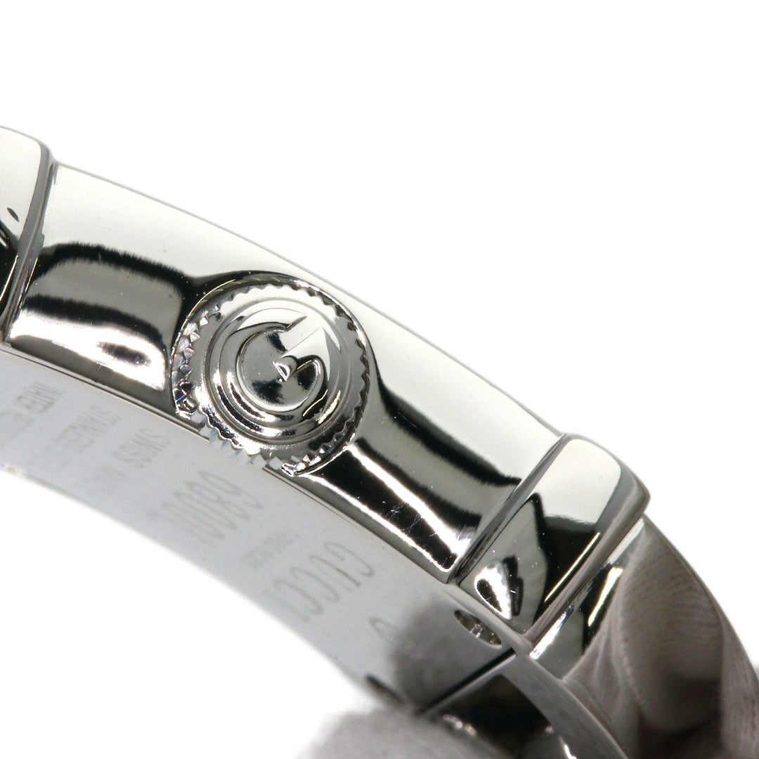 GUCCI Watches Quartz 6800L Stainless Steel , Stainless Steel Silver Square face shell dial Women Used Authentic