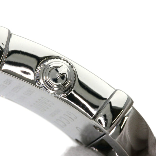 GUCCI Watches Quartz 6800L Stainless Steel , Stainless Steel Silver Square face shell dial Women Used Authentic