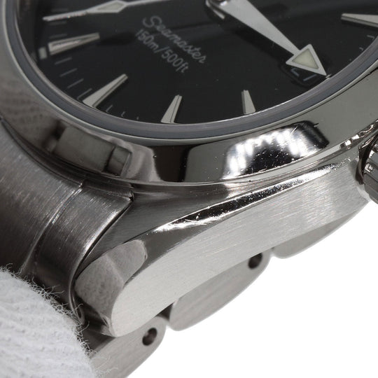 OMEGA Watches Quartz 2577.50 Stainless Steel , Stainless Steel Silver Seamaster Aqua Terra black dial Women Used Authentic