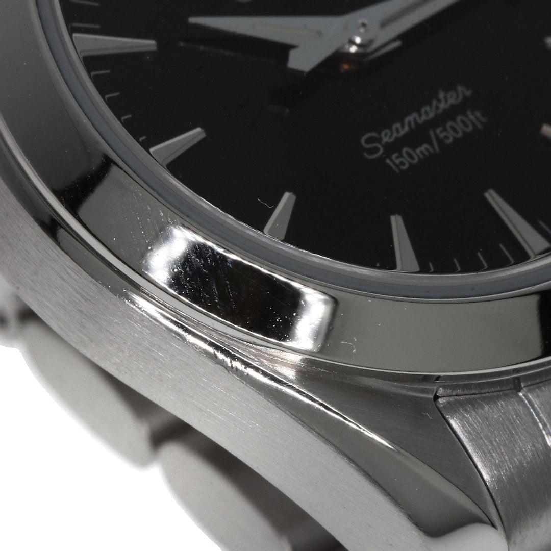 OMEGA Watches Quartz 2577.50 Stainless Steel , Stainless Steel Silver Seamaster Aqua Terra black dial Women Used Authentic
