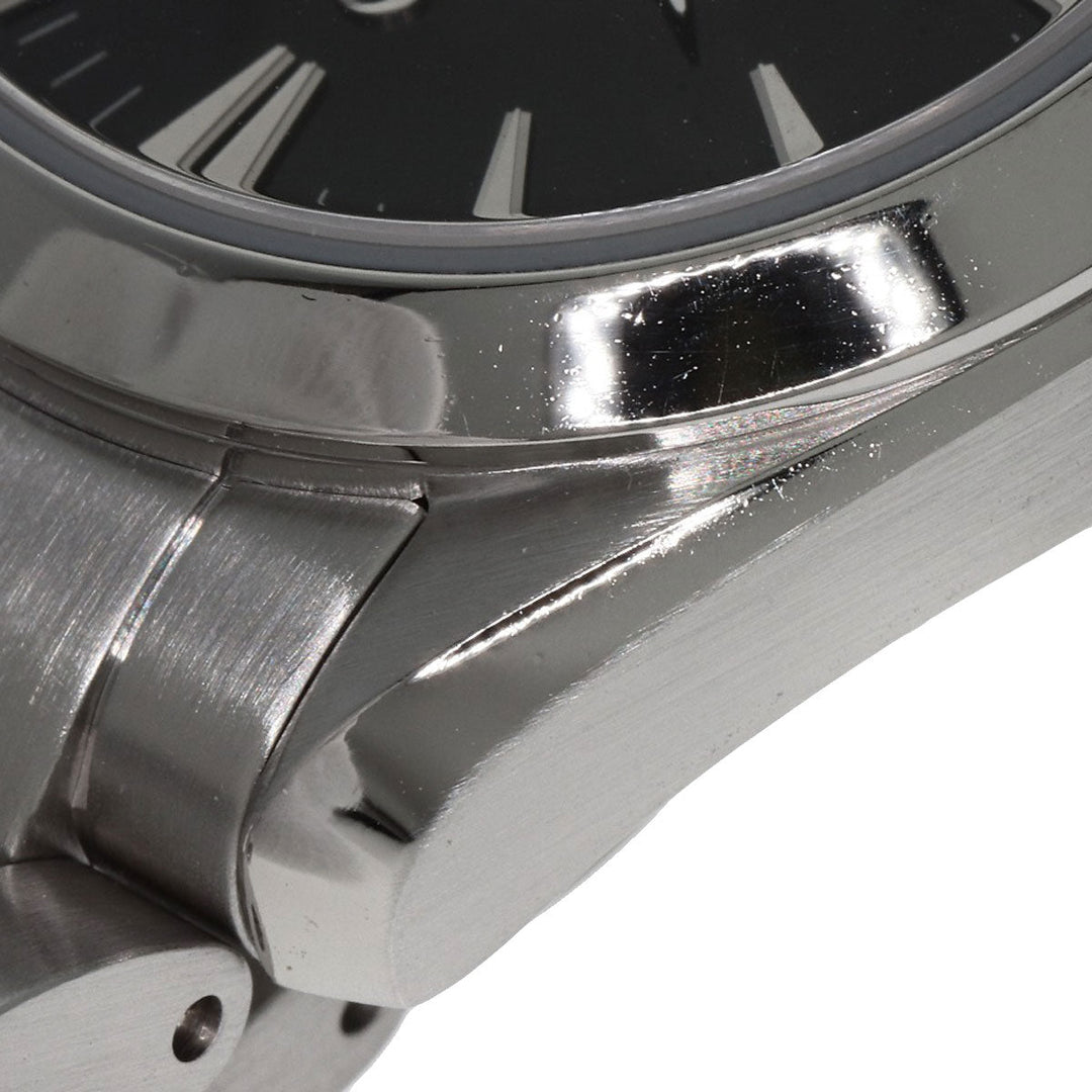 OMEGA Watches Quartz 2577.50 Stainless Steel , Stainless Steel Silver Seamaster Aqua Terra black dial Women Used Authentic