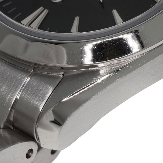 OMEGA Watches Quartz 2577.50 Stainless Steel , Stainless Steel Silver Seamaster Aqua Terra black dial Women Used Authentic
