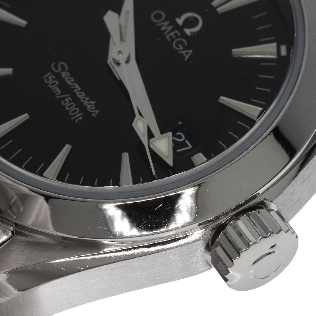 OMEGA Watches Quartz 2577.50 Stainless Steel , Stainless Steel Silver Seamaster Aqua Terra black dial Women Used Authentic