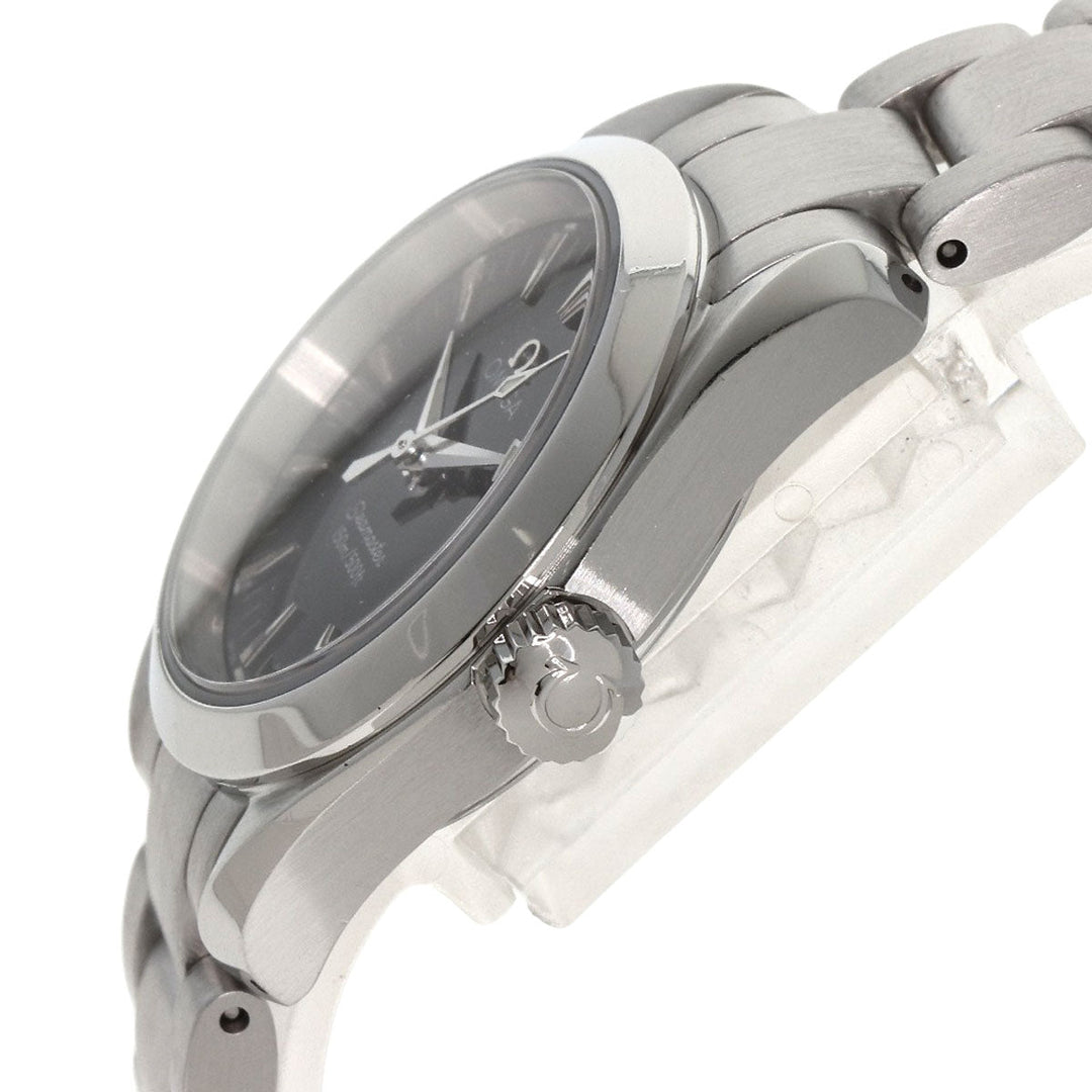 OMEGA Watches Quartz 2577.50 Stainless Steel , Stainless Steel Silver Seamaster Aqua Terra black dial Women Used Authentic