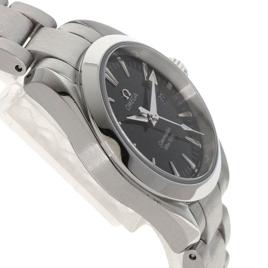 OMEGA Watches Quartz 2577.50 Stainless Steel , Stainless Steel Silver Seamaster Aqua Terra black dial Women Used Authentic