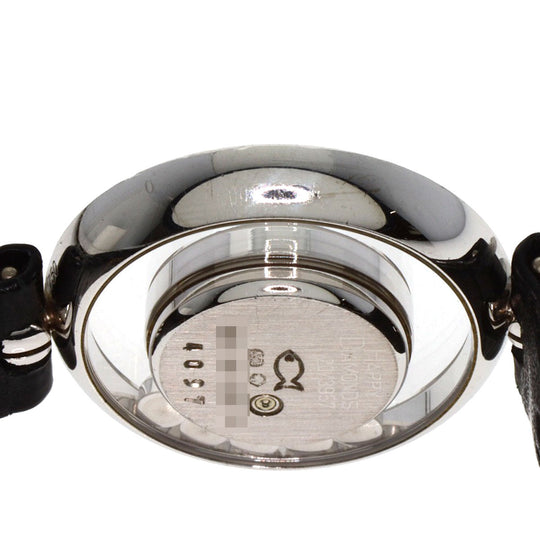 Chopard Watches Quartz 20/3957 K18WG , Leather , Diamond Silver Happy diamond white dial Women Used Authentic