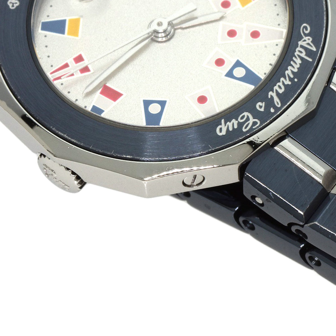CORUM Watches Quartz C 39.610.30V50B Stainless Steel Navy Admirals Silver dial Women Used Authentic