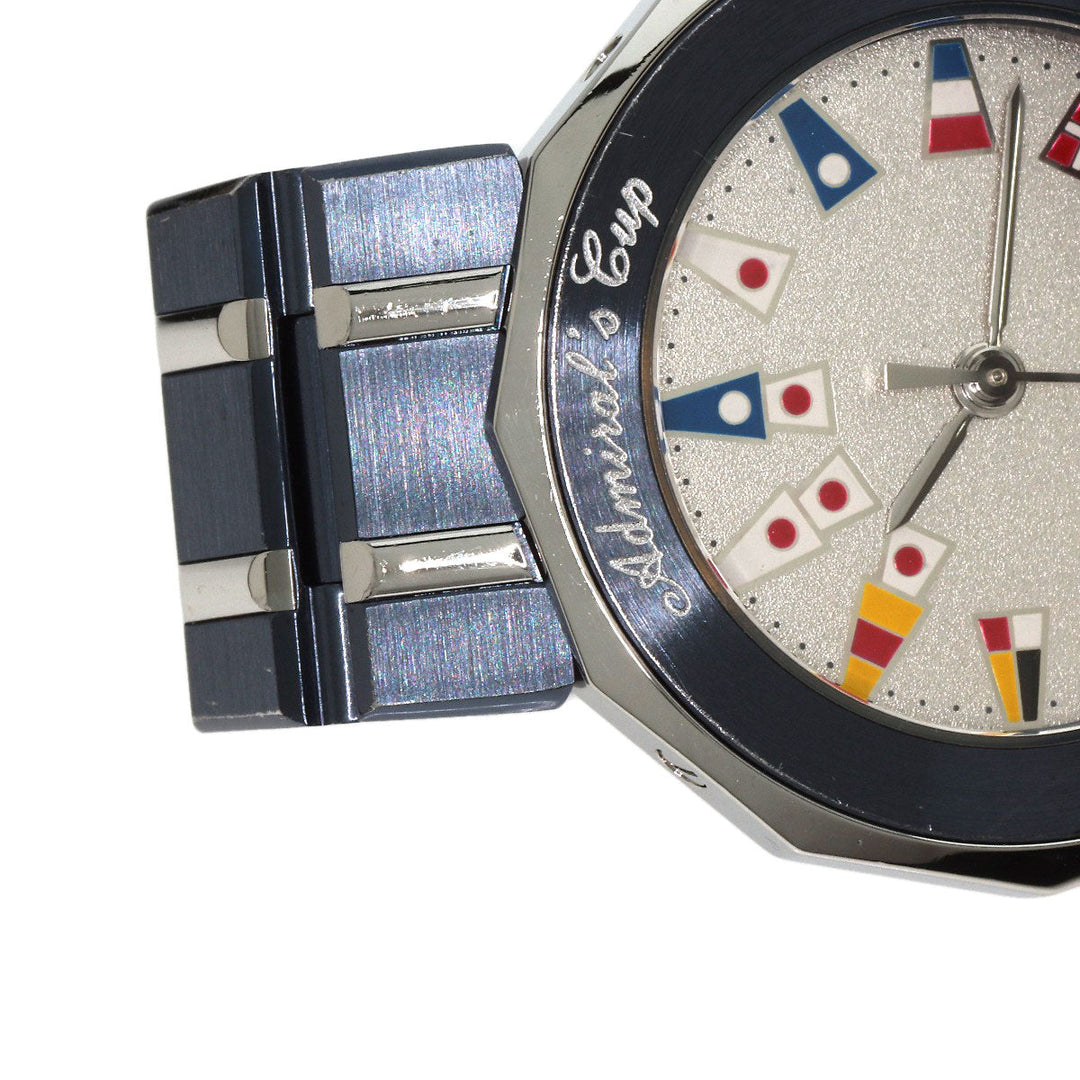 CORUM Watches Quartz C 39.610.30V50B Stainless Steel Navy Admirals Silver dial Women Used Authentic
