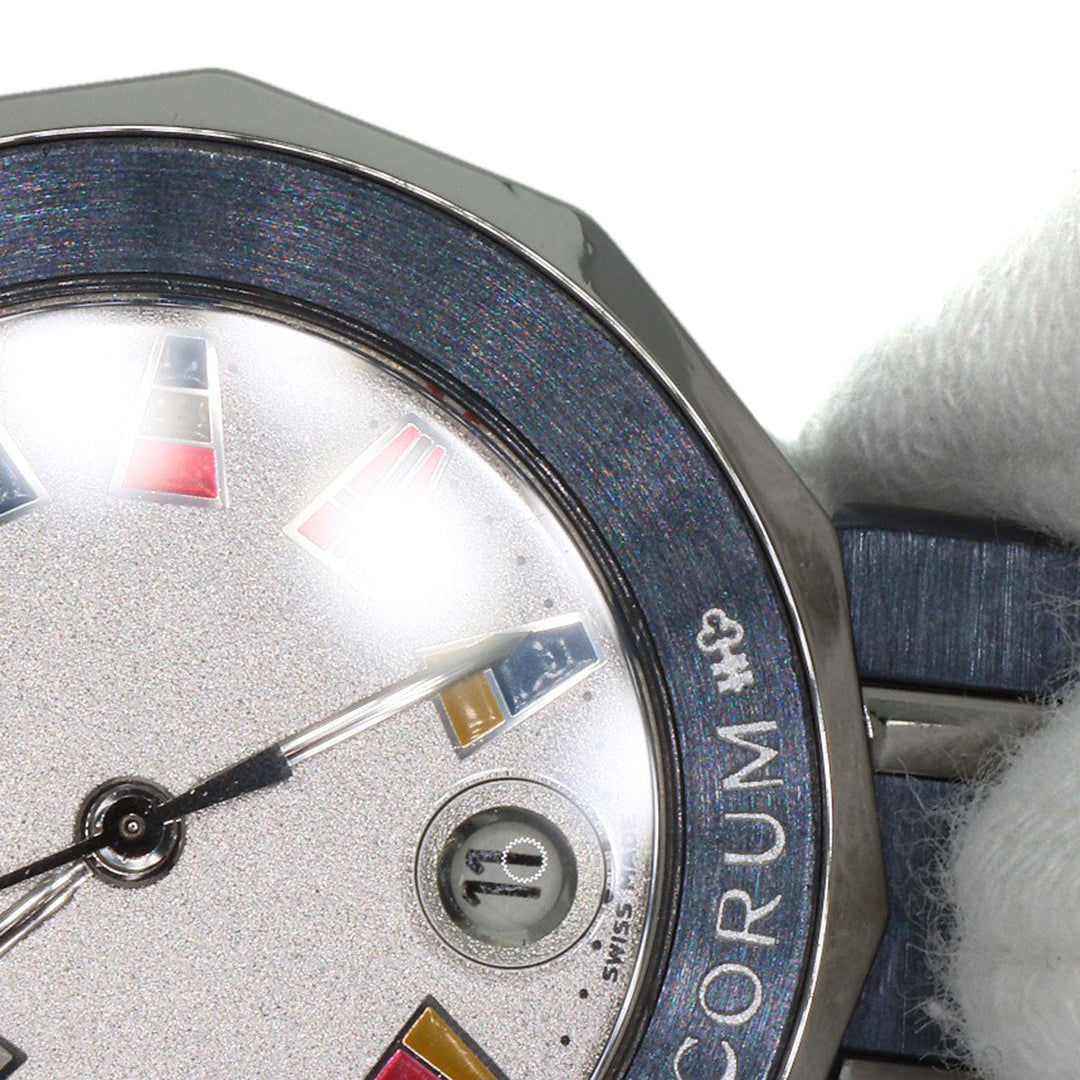 CORUM Watches Quartz C 39.610.30V50B Stainless Steel Navy Admirals Silver dial Women Used Authentic