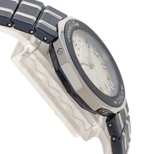 CORUM Watches Quartz C 39.610.30V50B Stainless Steel Navy Admirals Silver dial Women Used Authentic
