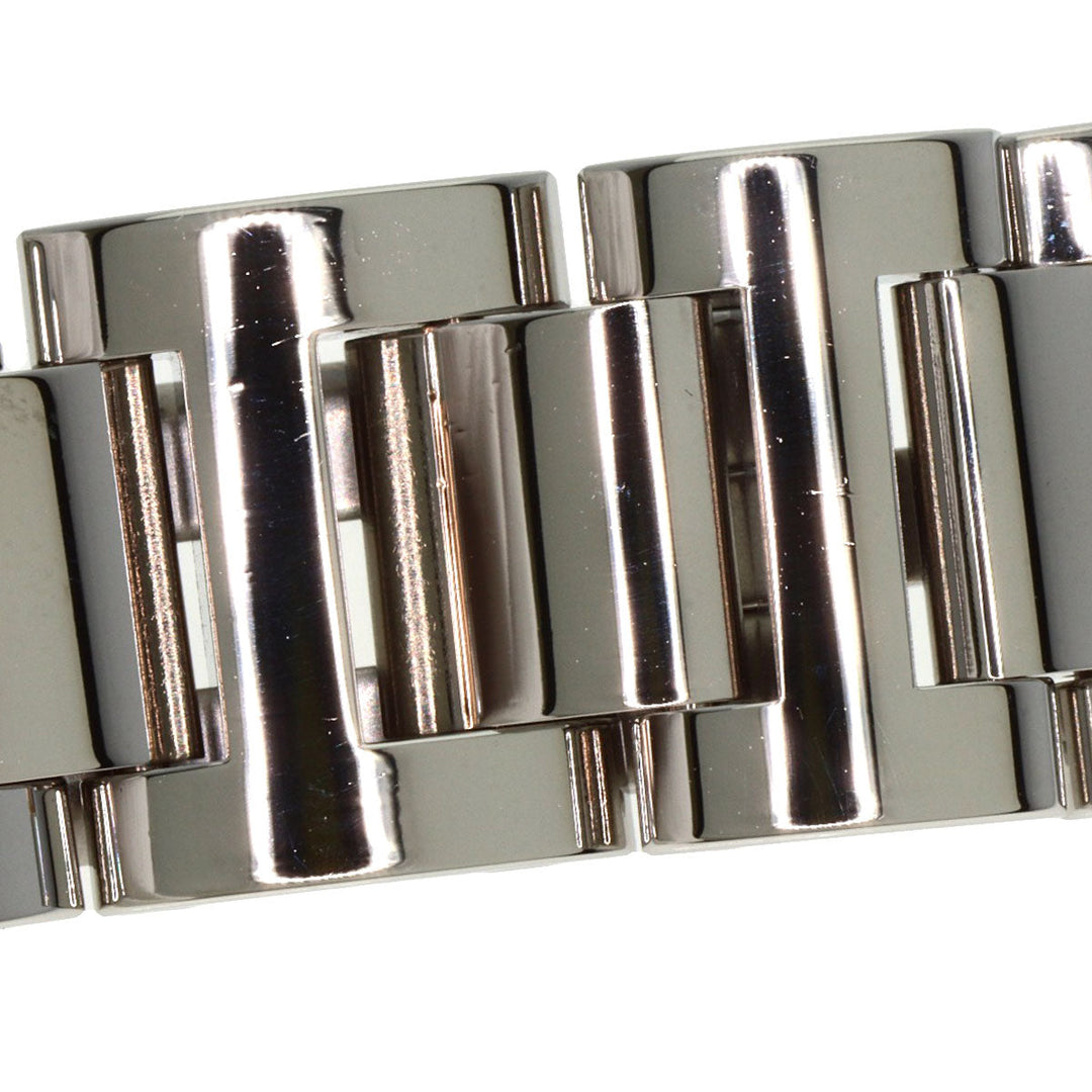 CARTIER Watches Quartz WE902030 Stainless Steel , SSxK18PG Silver Baron Blue 1.1" 11P Diamond Silver dial Women Used Authentic