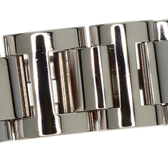 CARTIER Watches Quartz WE902030 Stainless Steel , SSxK18PG Silver Baron Blue 1.1" 11P Diamond Silver dial Women Used Authentic