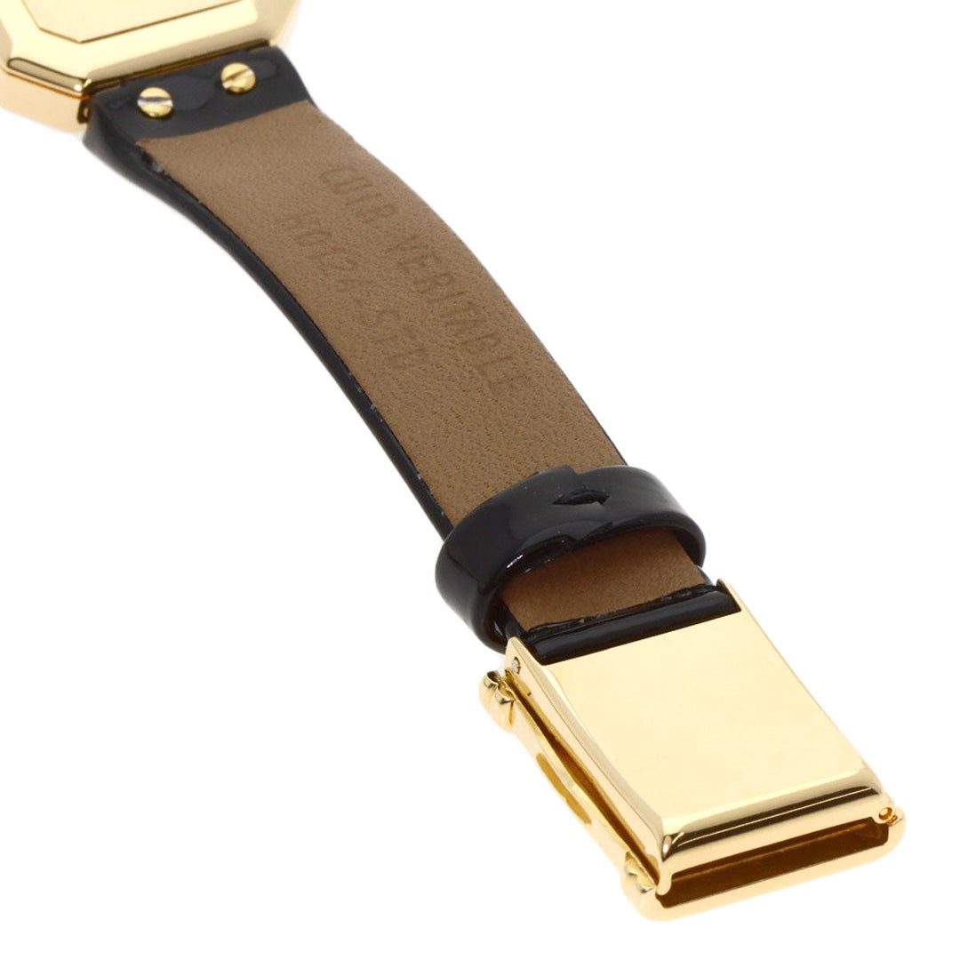 CHANEL Watches Quartz H0094 K18YG, leather gold Premiere black dial Women Used Authentic