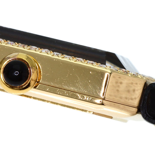 CHANEL Watches Quartz H0094 K18YG, leather gold Premiere black dial Women Used Authentic