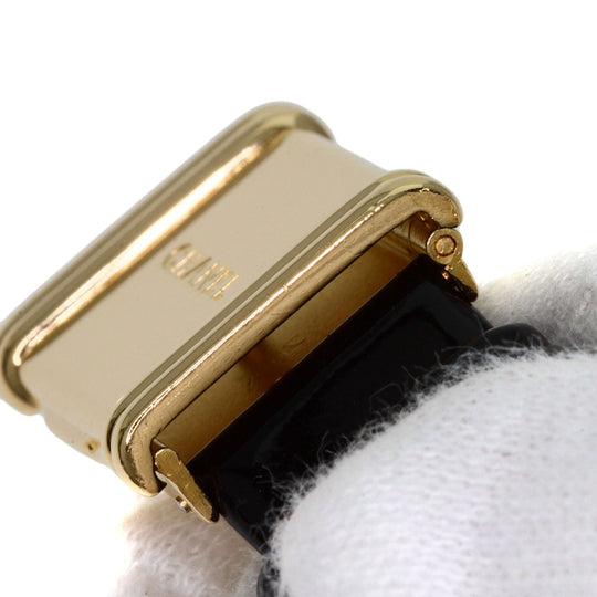 CHANEL Watches Quartz H0094 K18YG, leather gold Premiere black dial Women Used Authentic
