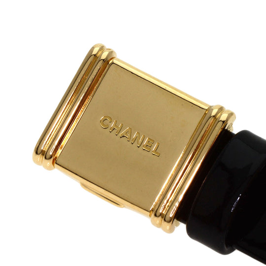 CHANEL Watches Quartz H0094 K18YG, leather gold Premiere black dial Women Used Authentic