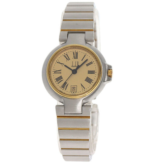 Dunhill Watches Quartz Stainless Steel , SSxGP gold Millennium gold dial Women Used Authentic