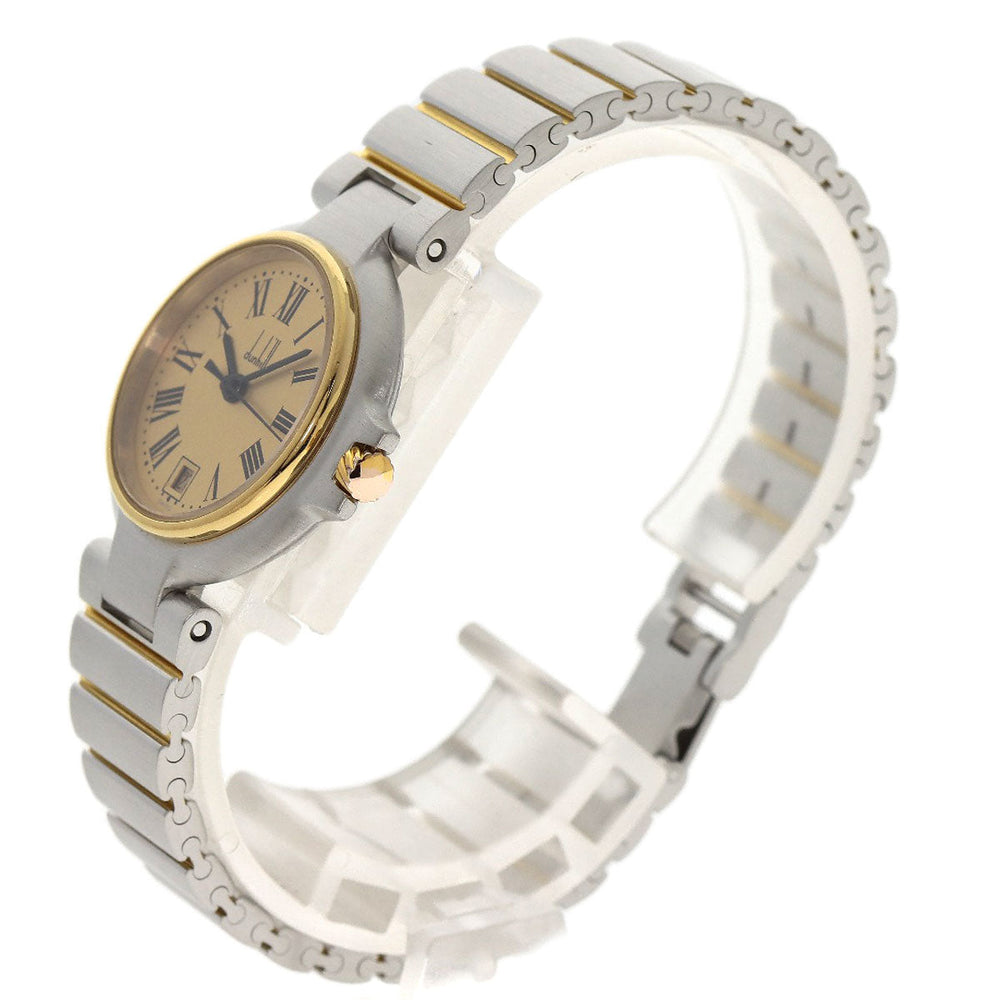 Dunhill Watches Quartz Stainless Steel , SSxGP gold Millennium gold dial Women Used Authentic