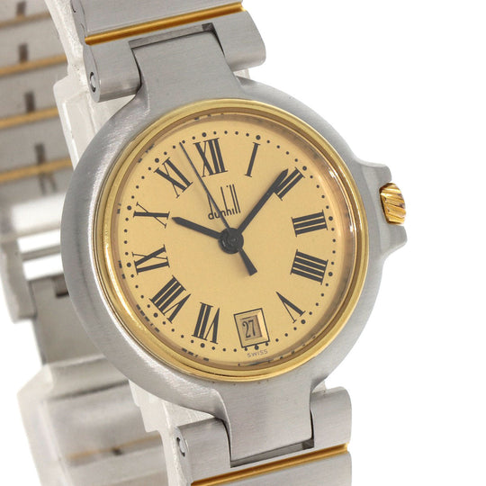Dunhill Watches Quartz Stainless Steel , SSxGP gold Millennium gold dial Women Used Authentic