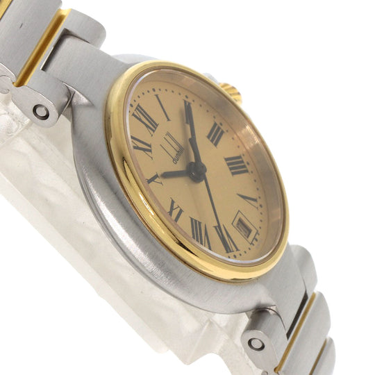 Dunhill Watches Quartz Stainless Steel , SSxGP gold Millennium gold dial Women Used Authentic