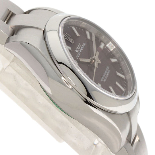 ROLEX Watches Mechanical Automatic 176200 Stainless Steel , Stainless Steel Silver Oyster Perpetual 26 Red Grape Red grape dial Women Used Authentic