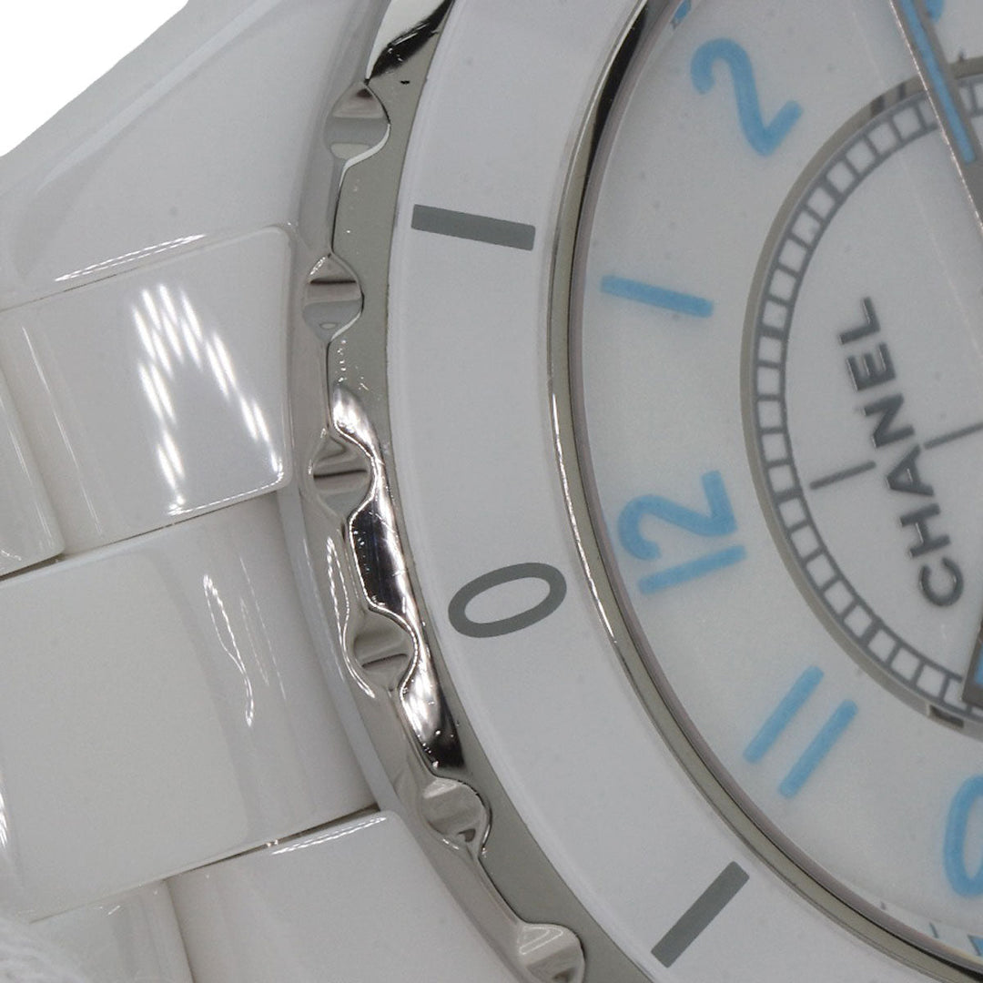 CHANEL Watches Mechanical Automatic H3827 Ceramic, Ceramic white J12 1.5" Blue Light Limited to 2000 units white dial mens Used Authentic