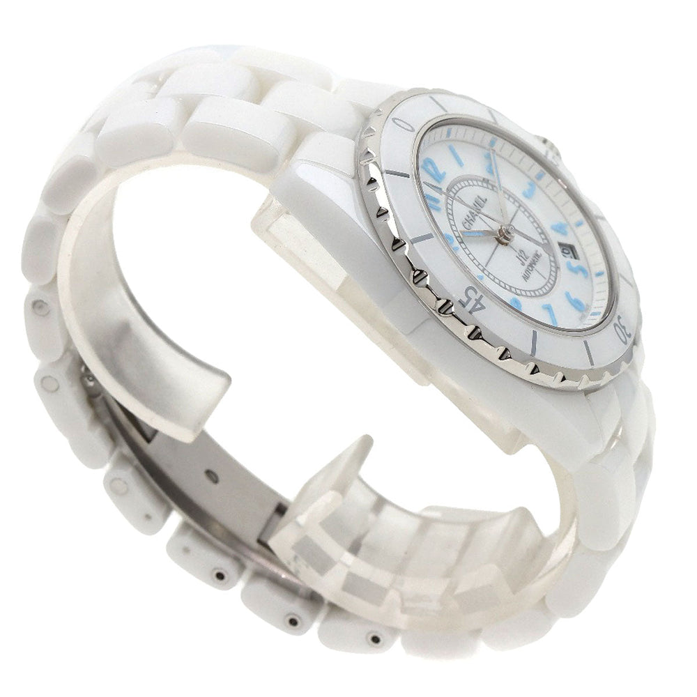 CHANEL Watches Mechanical Automatic H3827 Ceramic, Ceramic white J12 1.5" Blue Light Limited to 2000 units white dial mens Used Authentic