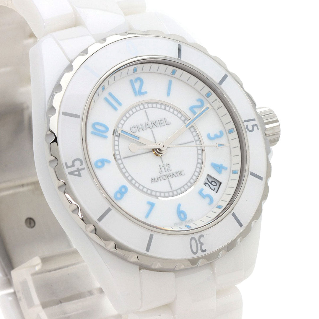 CHANEL Watches Mechanical Automatic H3827 Ceramic, Ceramic white J12 1.5" Blue Light Limited to 2000 units white dial mens Used Authentic