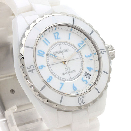 CHANEL Watches Mechanical Automatic H3827 Ceramic, Ceramic white J12 1.5" Blue Light Limited to 2000 units white dial mens Used Authentic